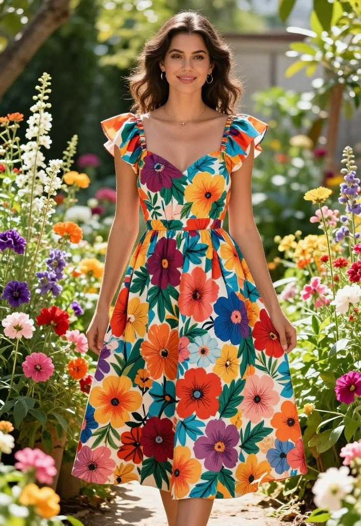 12 New Femininity Looks You’ll See Everywhere in Spring Summer! - 4. Bold Floral Prints 1