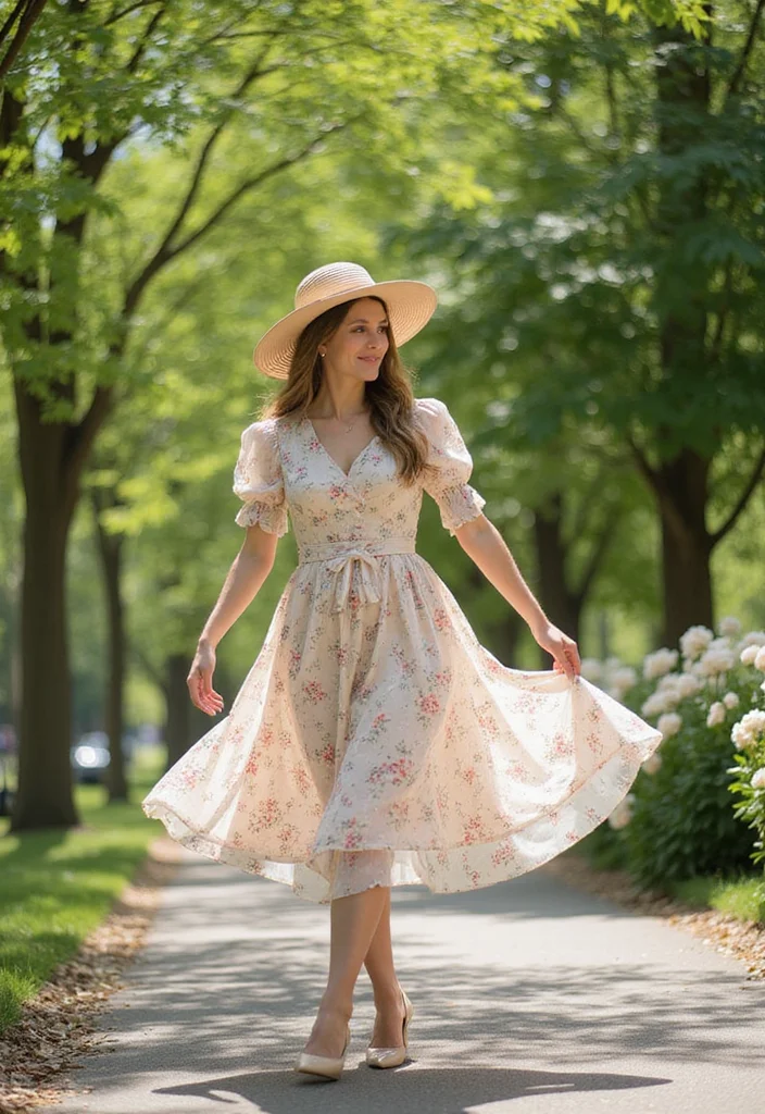 15 Retro to Romantic Fashion Trends Taking Over Spring Summer - 18. Midi Dresses with Statement Sleeves 1