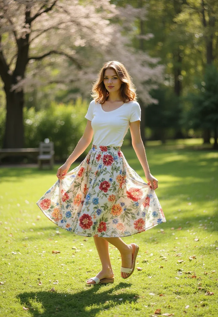 15 Retro to Romantic Fashion Trends Taking Over Spring Summer - 4. Vintage-Inspired Skirts 1