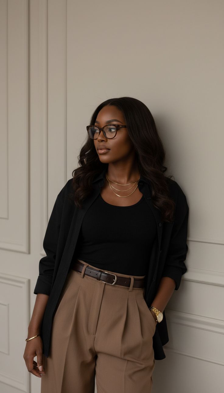 15 Stunning Black Women's Summer Outfits That'll Turn Heads (You Won't Believe #7!) - Business Casual with a Twist 1