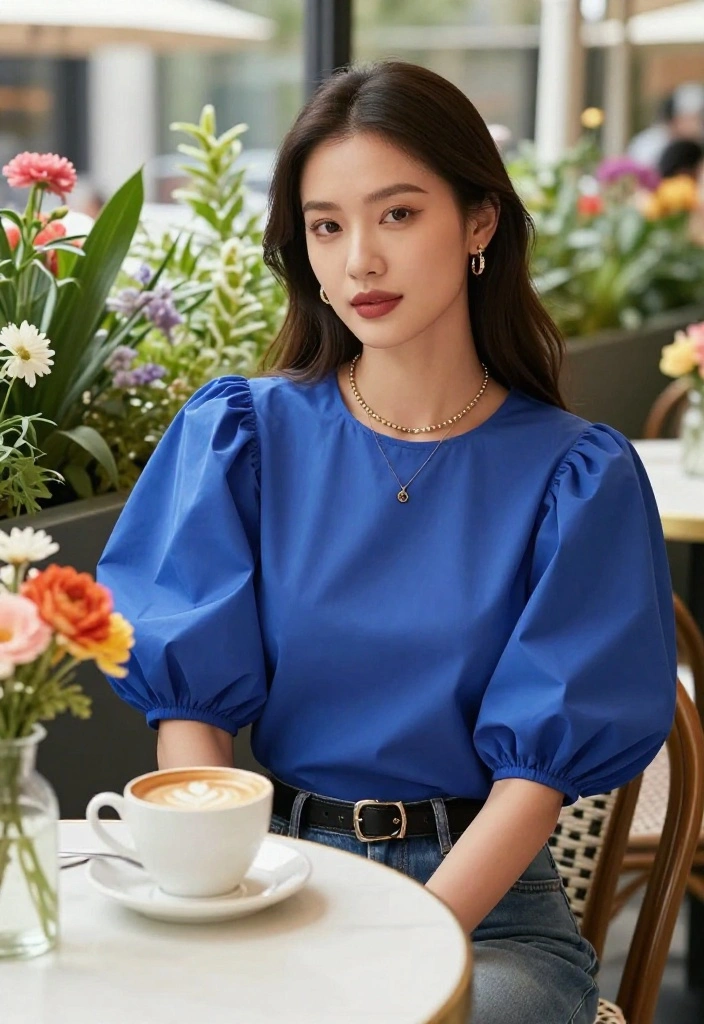 Unlock Your Style Potential: 18 Expressive Styles with Statement Sleeves You Need Now! - 10. Chic Balloon Sleeves 1