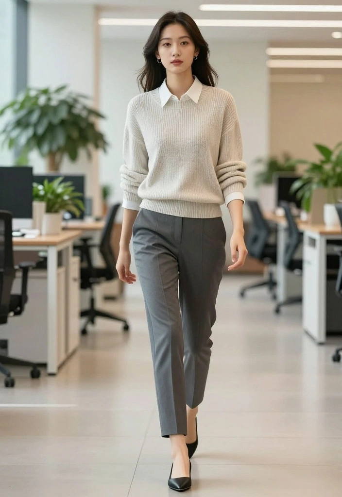 10 Chic Ways to Style Light Layers This Season - 8. Layering with Knitwear 1