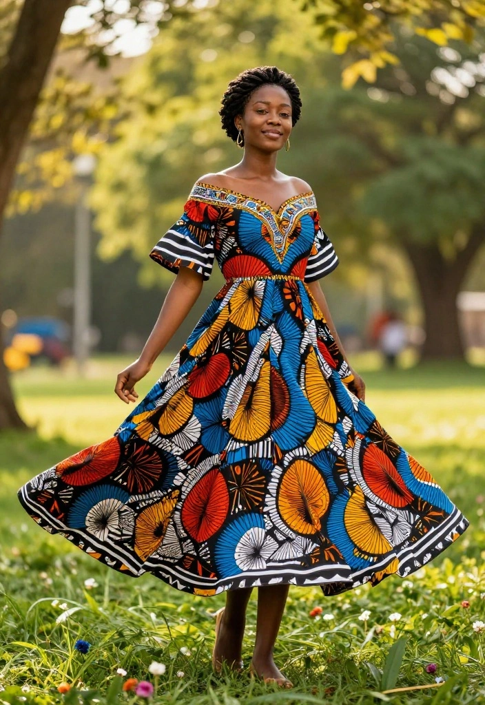 12 Show-Stopping African Print Summer Styles You Need to Try This Season! - 1. Flowy Maxi Dresses 1