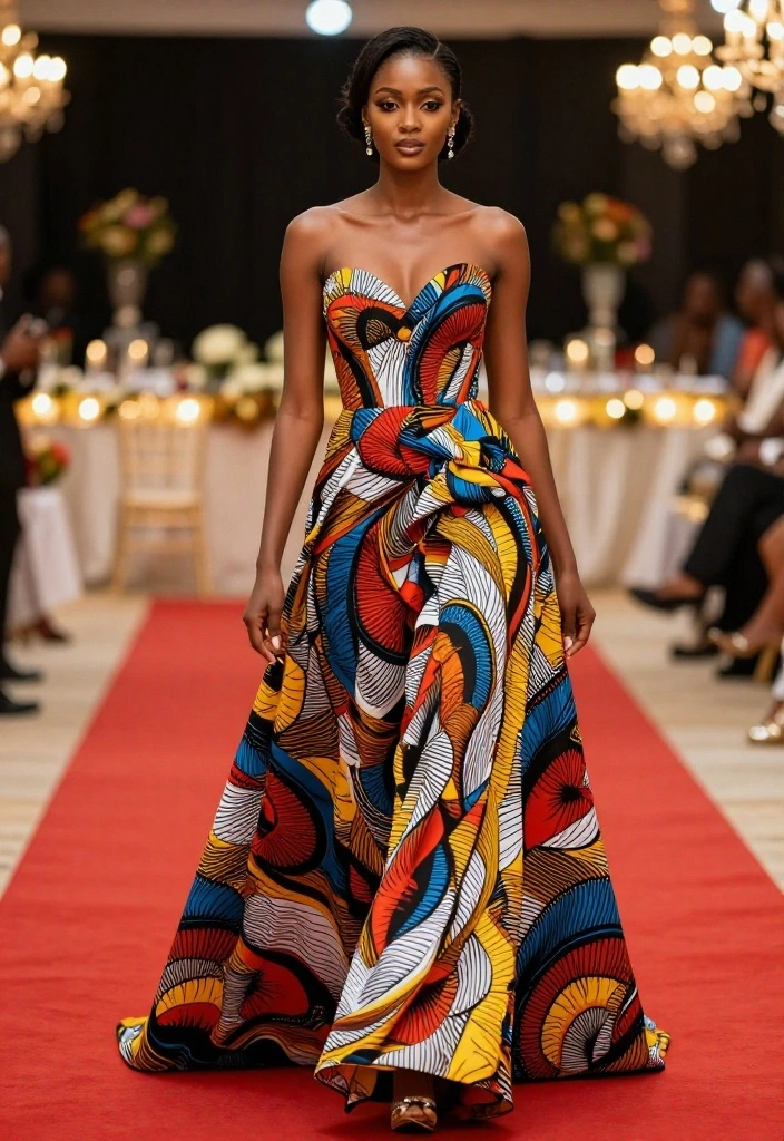 12 Show-Stopping African Print Summer Styles You Need to Try This Season! - 11. Elegant Evening Gowns 1