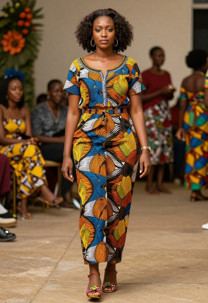 12 Show-Stopping African Print Summer Styles You Need to Try This Season! - 12. Unique African Print Footwear 1