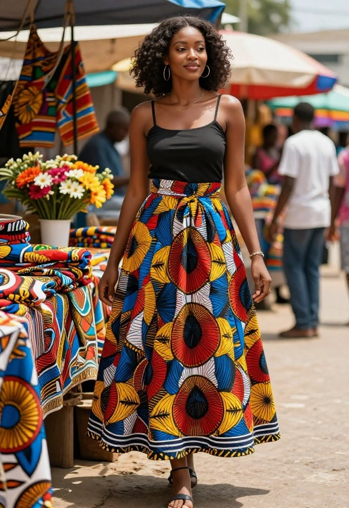 12 Show-Stopping African Print Summer Styles You Need to Try This Season! - 3. Trendy Skirts 1
