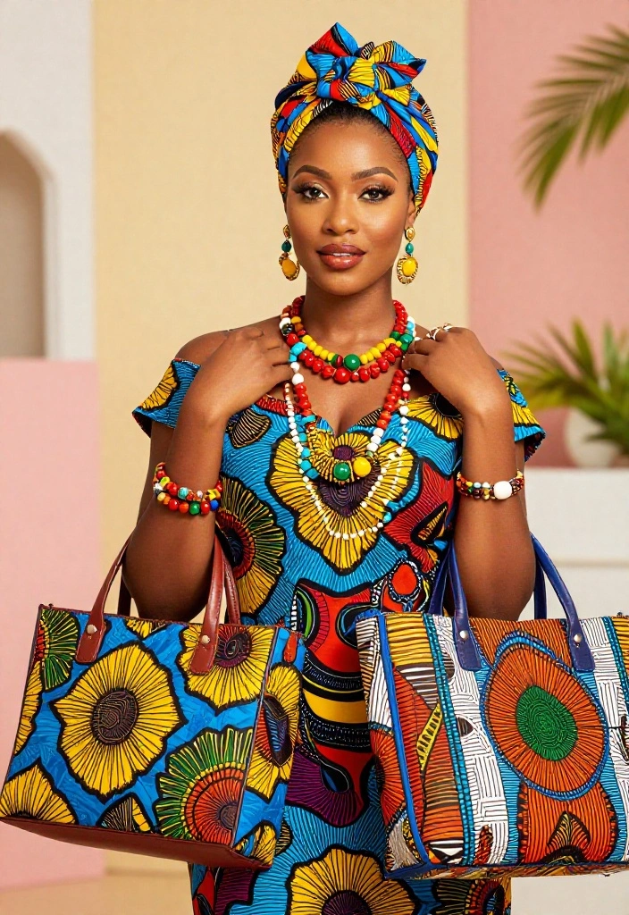 12 Show-Stopping African Print Summer Styles You Need to Try This Season! - 5. Statement Accessories 1