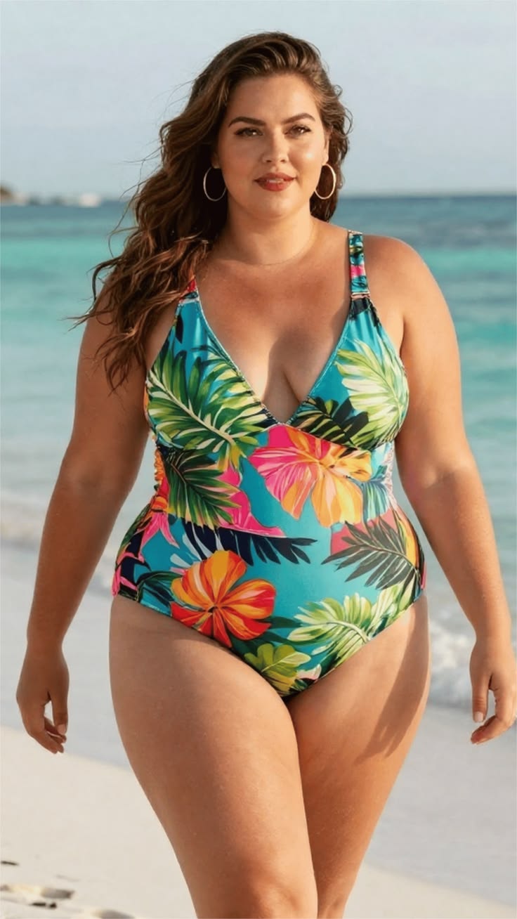 18 Stunning Plus-Size Swimwear Pieces That Will Make You Feel Confident This Summer! - Tropical Escape 1