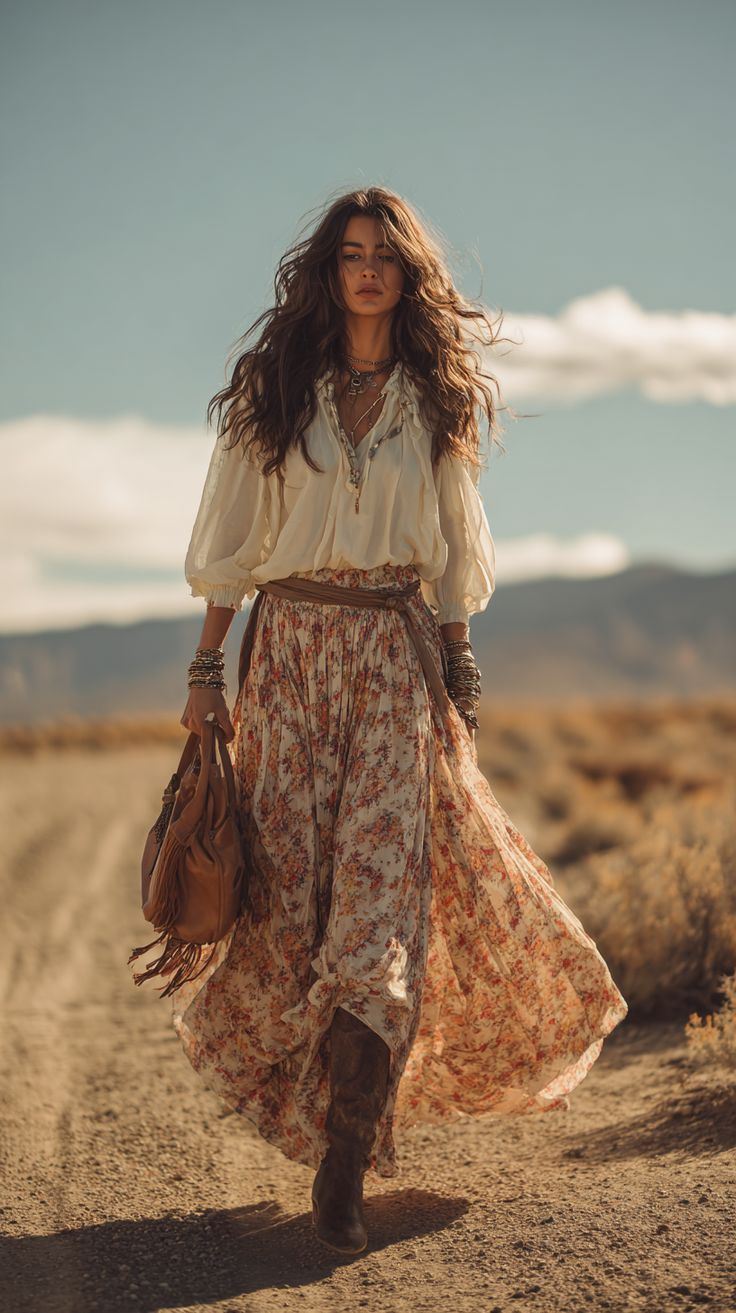 20 Boho Chic Styles That'll Make You Feel Like a Free Spirit (You Won't Believe #5!) - 5. Denim Meets Boho 1