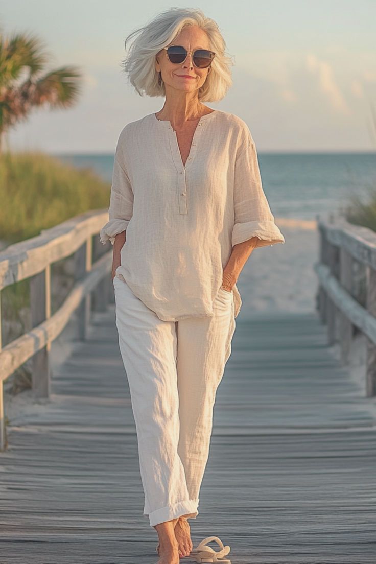 20 Fabulous Summer Outfits for Women Over 60 You Won't Want to Miss! - Relaxed Fit for the Win 1