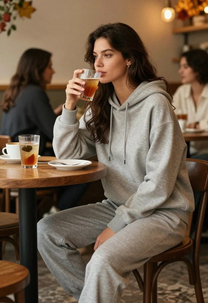 20 Cozy Chic Casual Fall Outfits Every Woman Needs to Try This Season! - 15. Loungewear Chic: Hoodie & Jogger Set 1