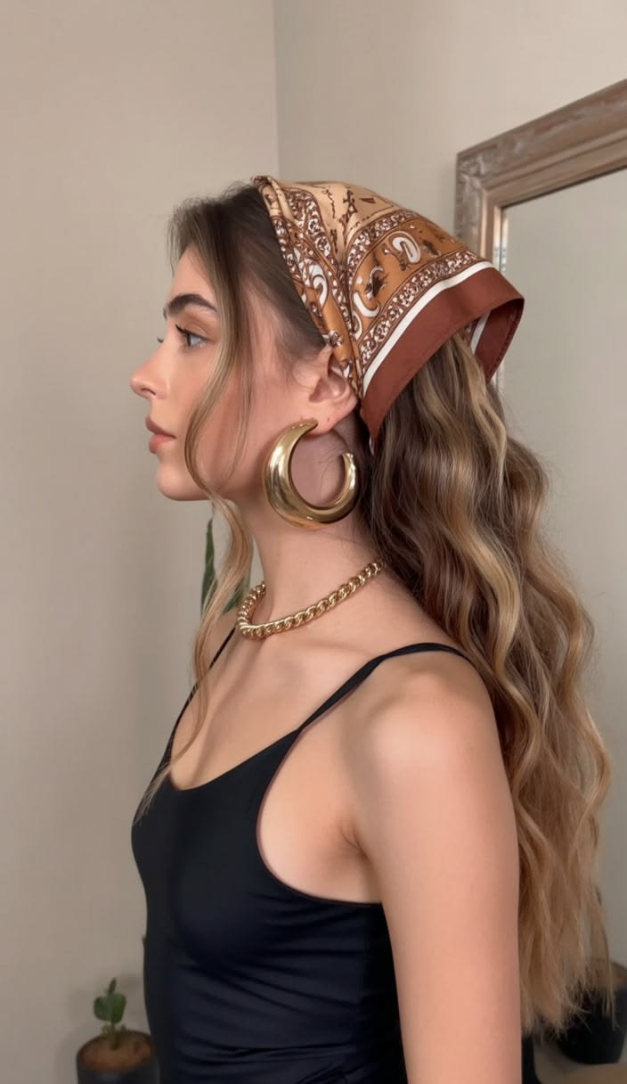 20 Stunning Bandana Hairstyles That Will Transform Your Look Instantly! - The Beachy Vibe 1