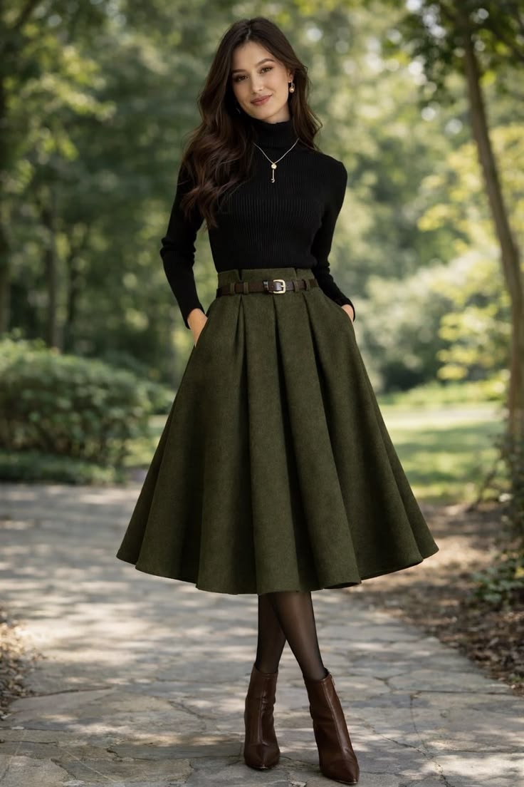 20 Stunning Fall Skirts to Elevate Your Autumn Wardrobe (You Won't Believe #5!) - A-Line Elegance 1