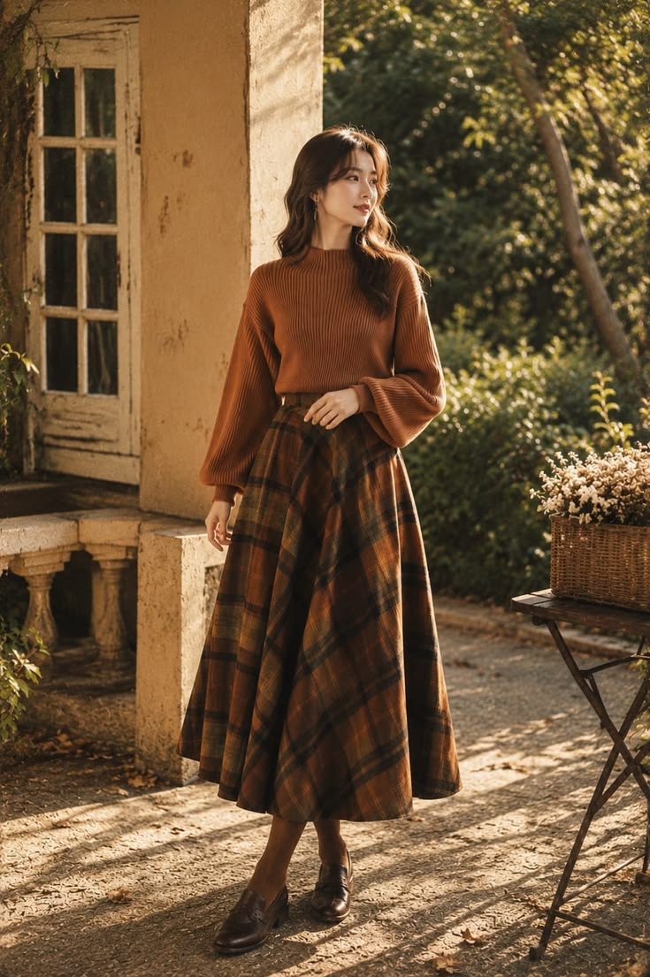20 Stunning Fall Skirts to Elevate Your Autumn Wardrobe (You Won't Believe #5!) - Earthy Tones 1