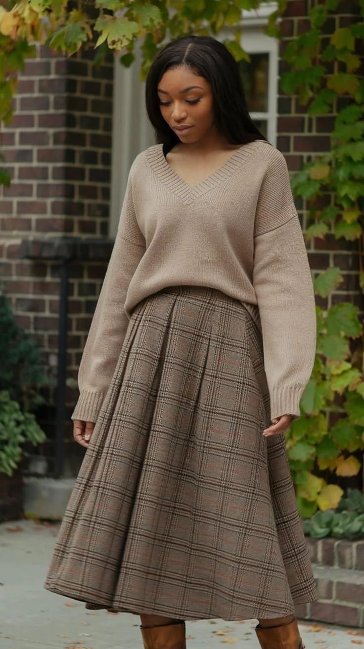20 Stunning Fall Skirts to Elevate Your Autumn Wardrobe (You Won't Believe #5!) - Sophisticated Midi Skirts 1