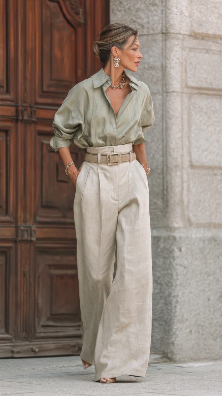 20 Wide-Leg Pants That Will Make You the Style Star This Summer! - Perfectly Pleated: Add Dimension 1