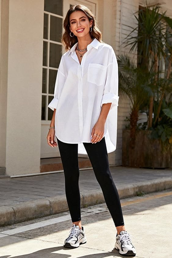 20 Black Leggings Outfits That'll Make You Look Instantly Elevated! - Casual Glam 1