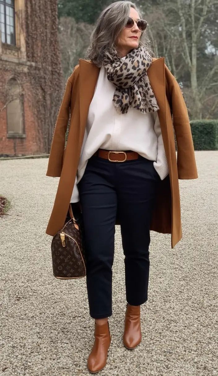 20 Chic Fall Looks for Women Over 50 That Will Turn Heads! - Chic and Cozy in Sweater Dresses 1