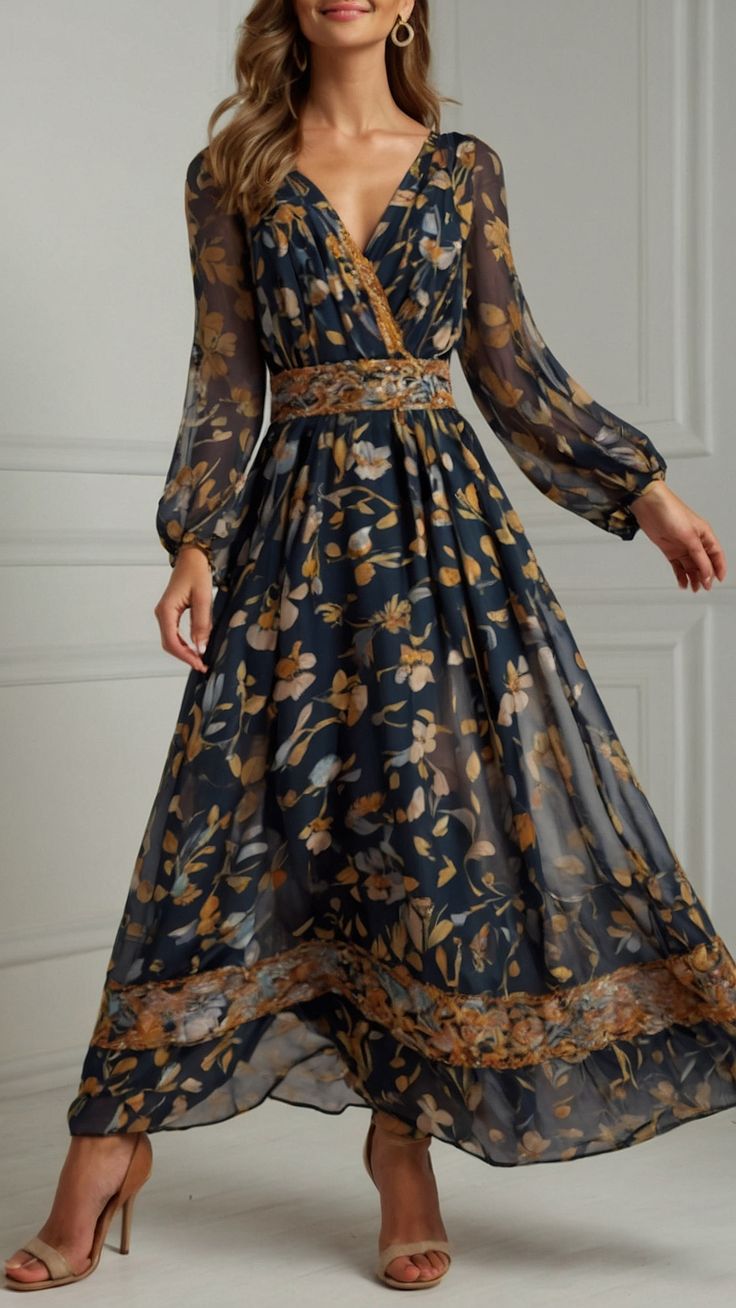 20 Flattering Fall Dresses for Every Body Type (You Won't Believe #7!) - 12. Chic Midi Wrap Dress 1