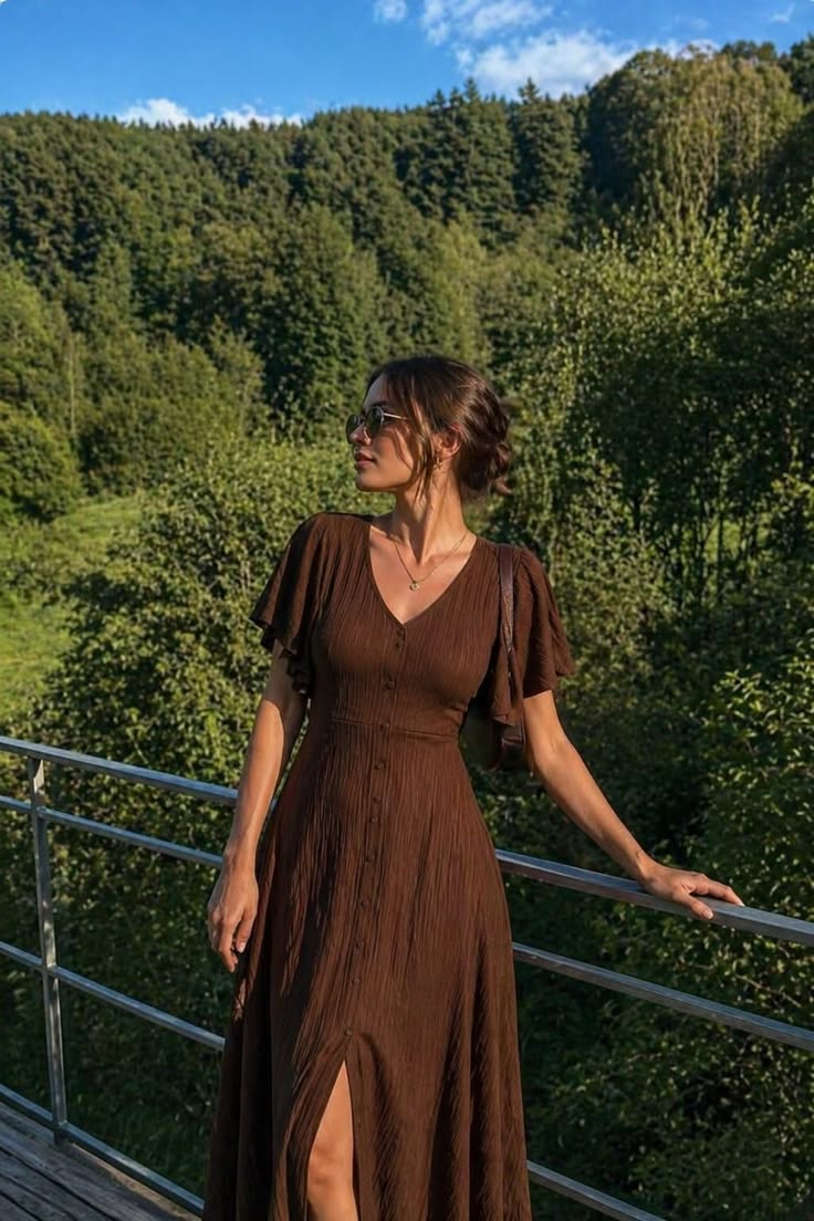 20 Flattering Fall Dresses for Every Body Type (You Won't Believe #7!) - 6. Casual Button-Down Dress 1