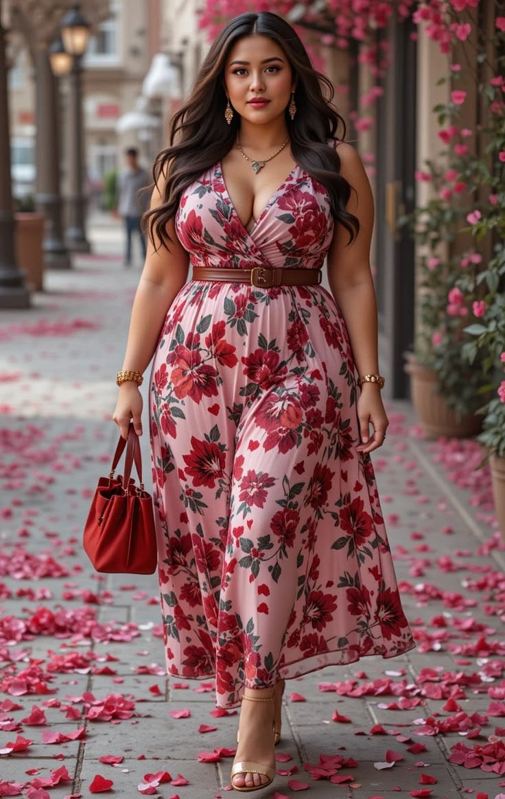 20 Flattering Summer Dresses for Curvy Women - Elegant Evening Gown 1