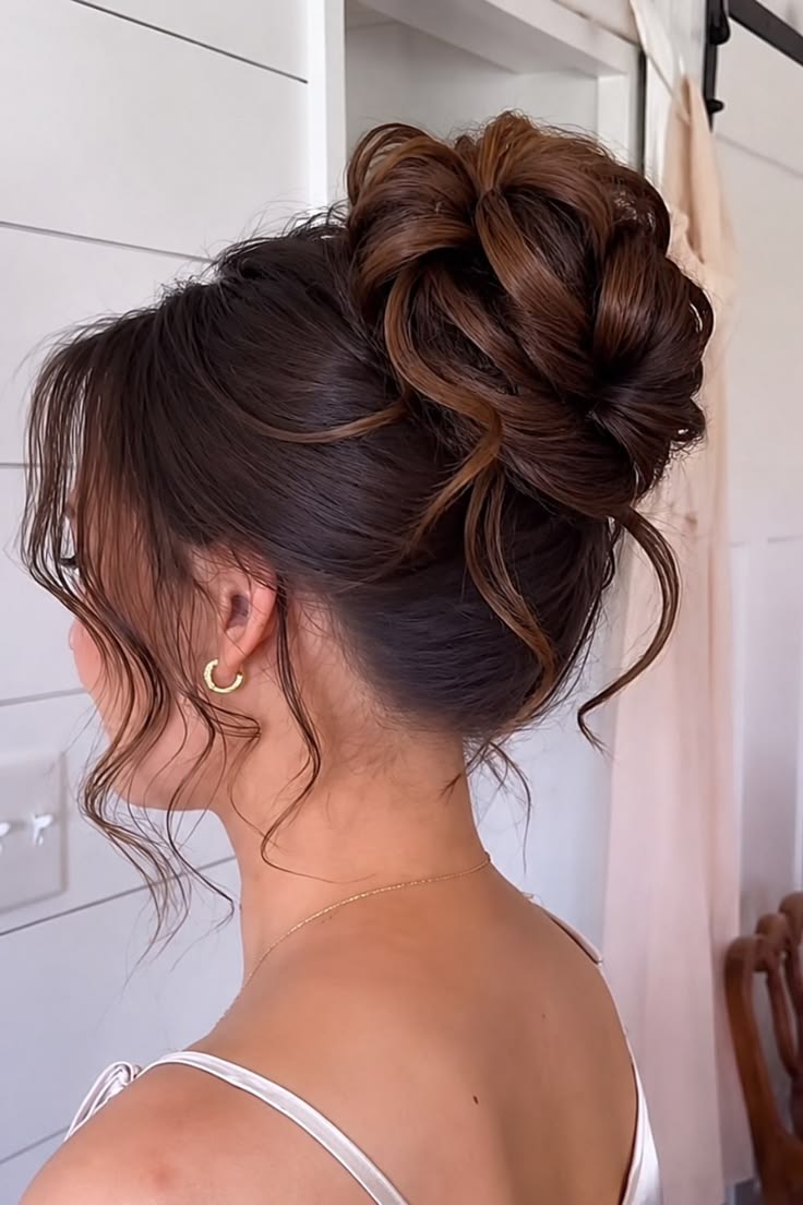 20 Messy Updo Hairstyles For Summer That Are Effortlessly Chic! - Classic Messy Updo 1