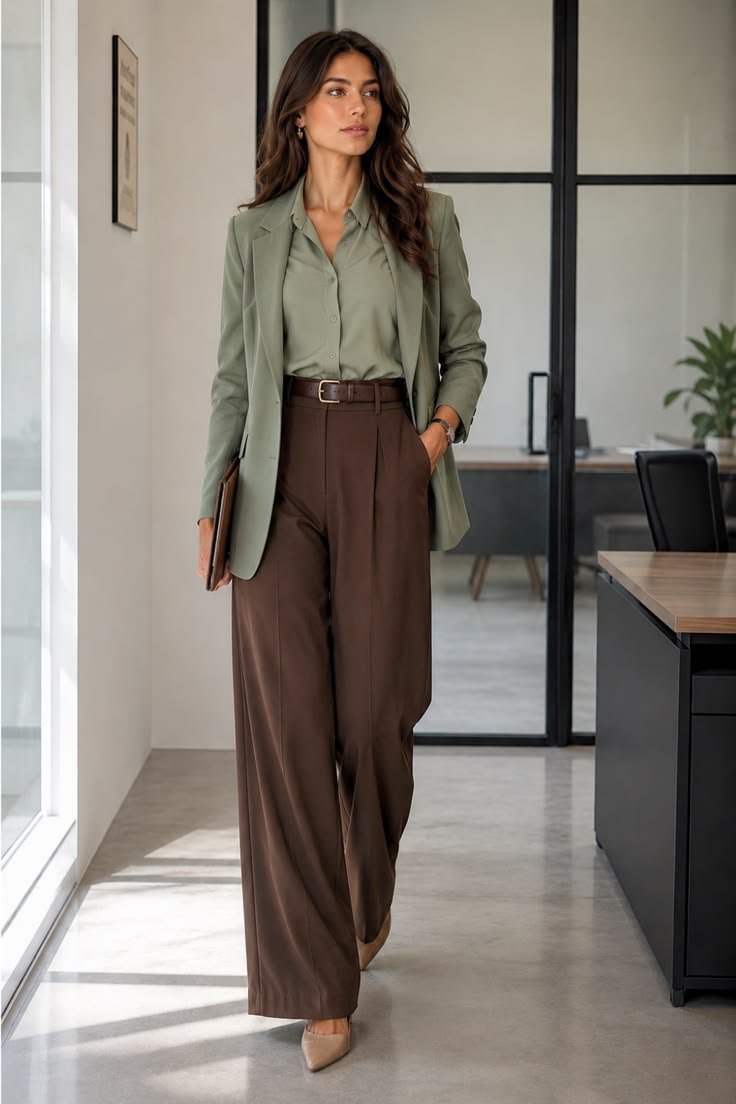 20 Office-Ready Fall Outfits That Will Turn Heads at Work! - Sophisticated Jumpsuit Look 1