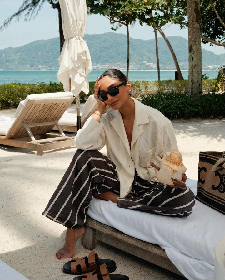 20 Poolside Outfit Ideas Beyond the Bikini - Boho Maxi Dress 1