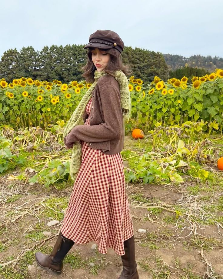 20 Stunning Apple Orchard Outfit Ideas That'll Make You the Star of Fall Pics! - Elegant Layers: A Midi Skirt 1