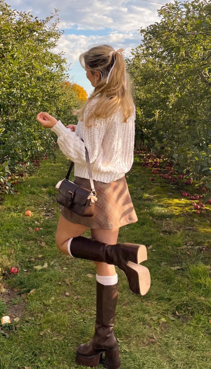20 Stunning Apple Orchard Outfit Ideas That'll Make You the Star of Fall Pics! - Playful Peplum for a Flirty Touch 1
