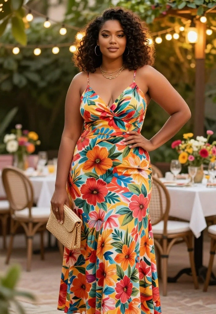 20 Summer Date Night Outfits: Stylish and Romantic Looks for Every Occasion - 1. Flirty Floral Maxi Dress 1