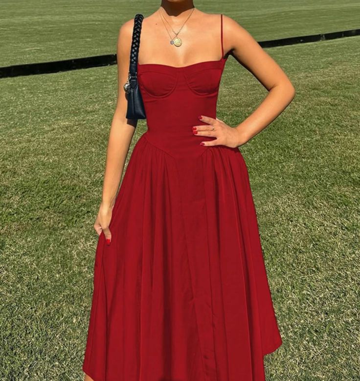 20 Summer Red Dress Outfits That Will Make You the Life of the Party! - Charming Wrap Dress 1