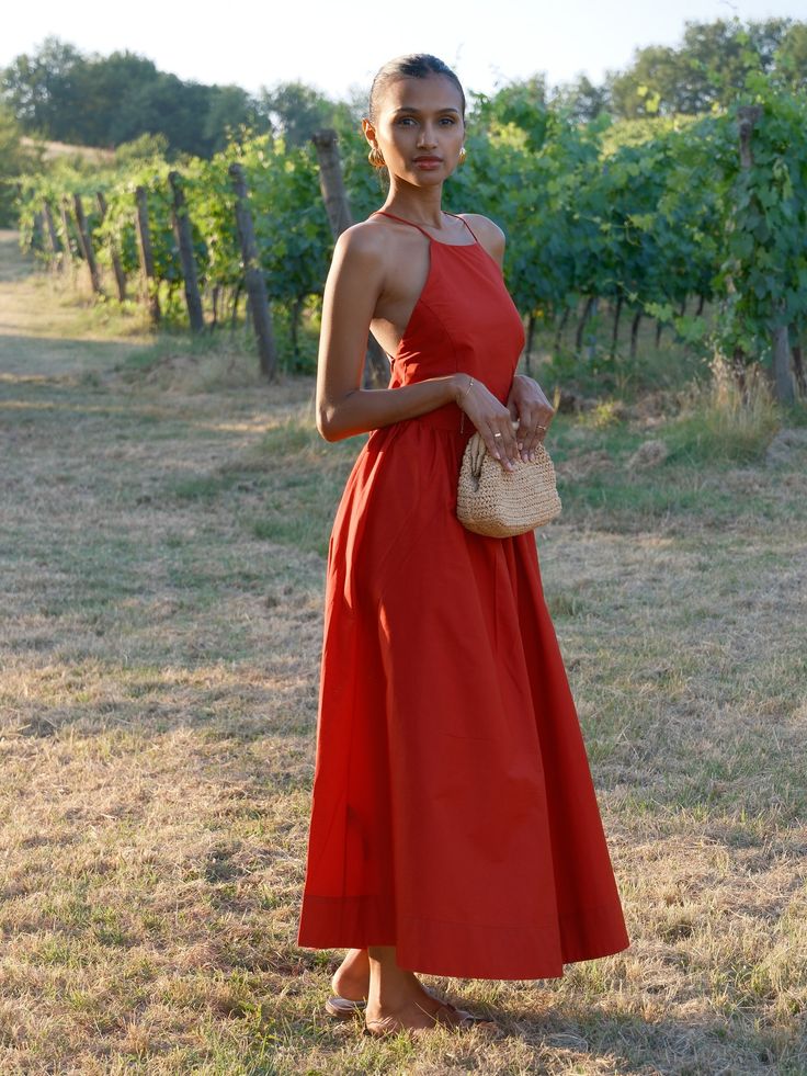 20 Summer Red Dress Outfits That Will Make You the Life of the Party! - Trendy Polka Dots 1