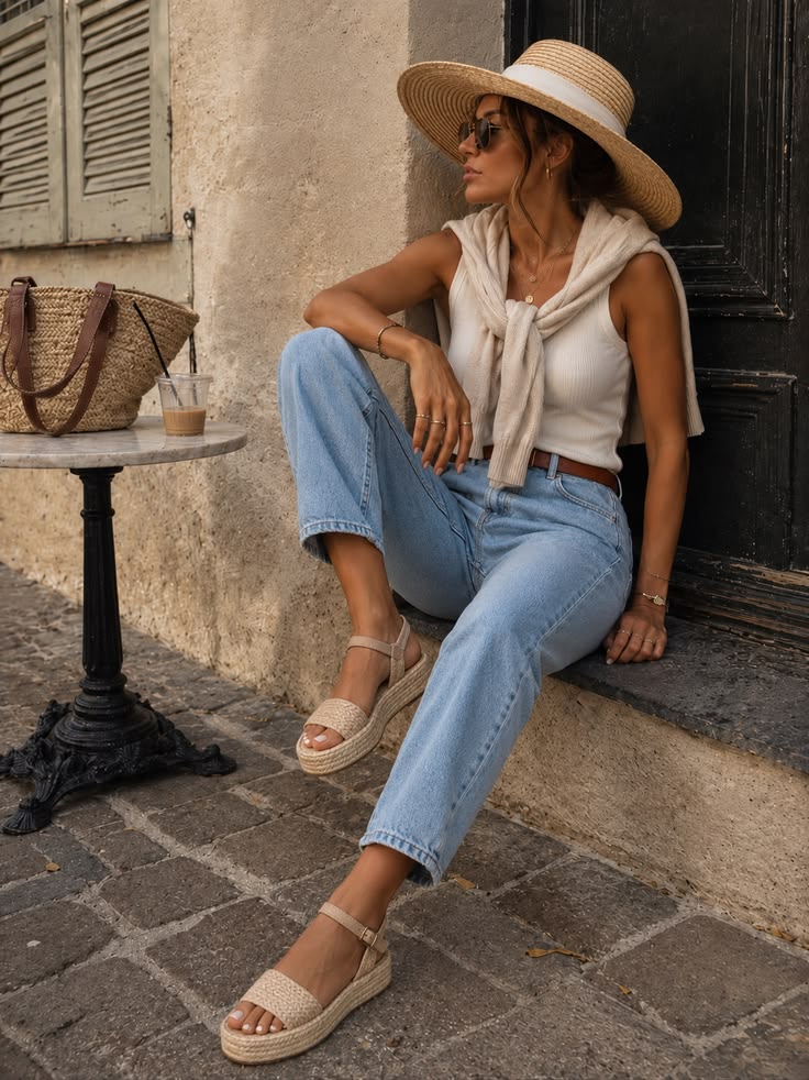 20 Timeless Summer Outfits With Hat That'll Make Heads Turn! - Casual Chic in Denim 1