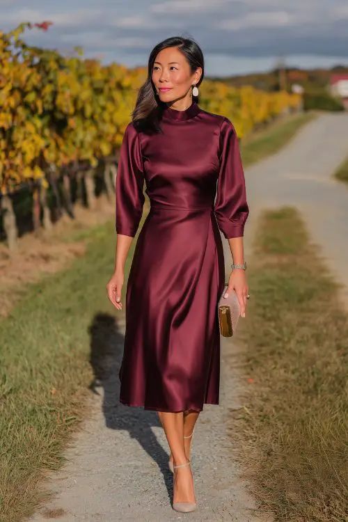 Get Ready for 2026: 20 Fall Wedding Guest Dresses That Are Absolute Showstoppers! - Sophisticated Off-Shoulder: Effortless Elegance 1