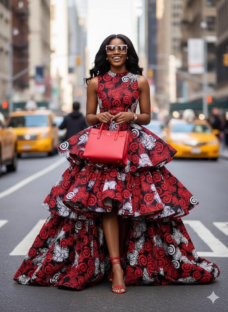 20 Breathtaking Ankara Ball Gowns That Will Make You the Belle of the Ball! - Dramatic Elegance 1