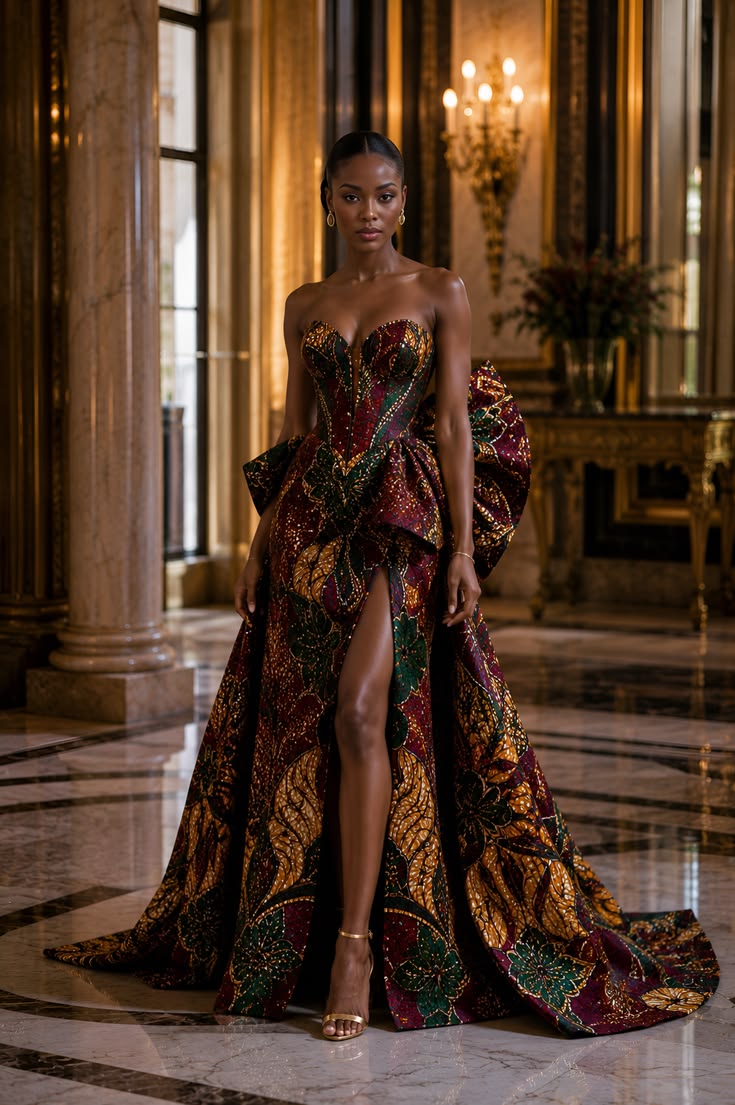 20 Breathtaking Ankara Ball Gowns That Will Make You the Belle of the Ball! - Glamorous Flare 1
