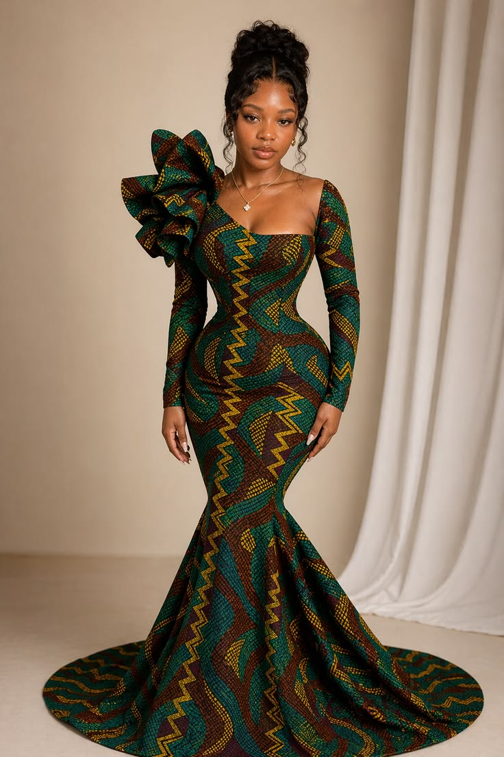 20 Breathtaking Ankara Ball Gowns That Will Make You the Belle of the Ball! - Timeless Classic 1
