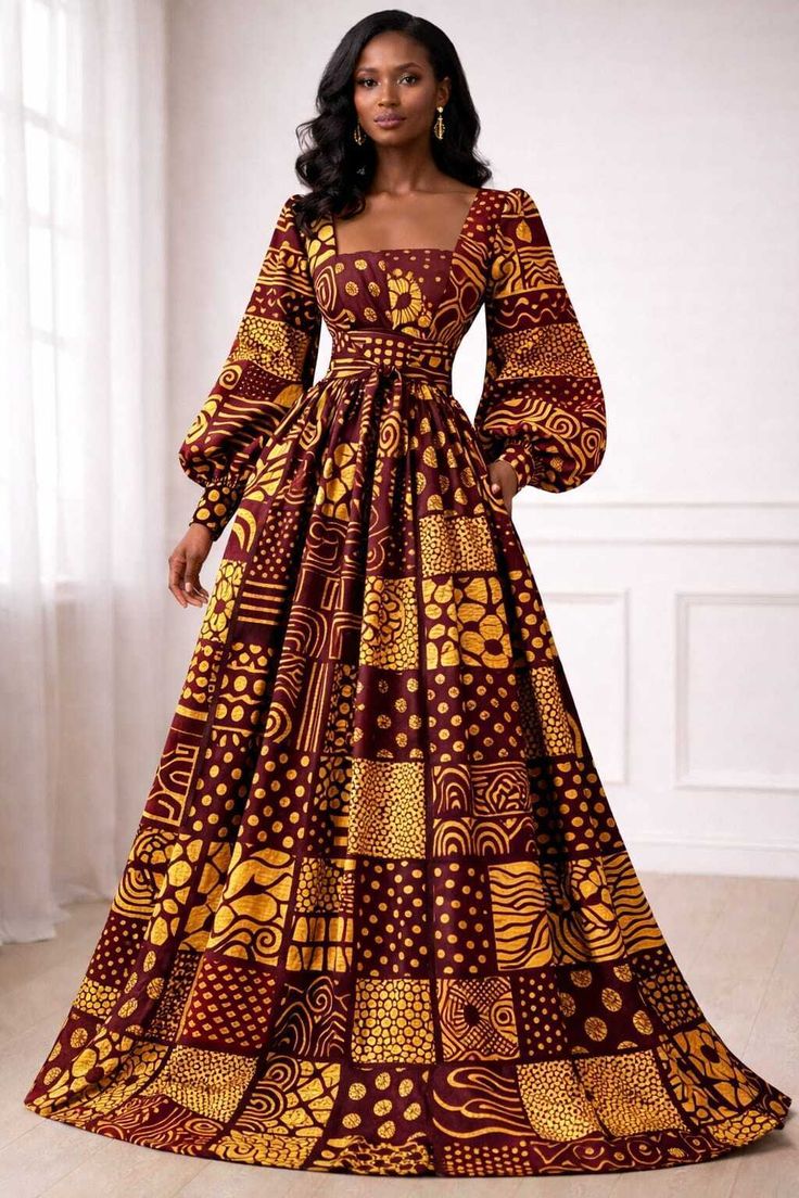 20 Breathtaking Ankara Ball Gowns That Will Make You the Belle of the Ball! - Vintage Vibes 1