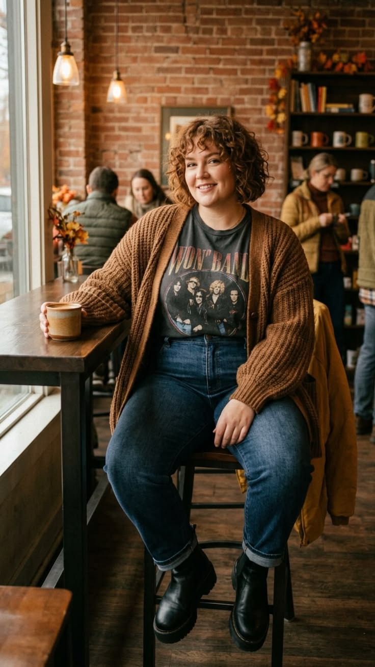 20 Must-Have Plus-Size Fall Outfits For Every Occasion (Wait Until You See #10!) - 12. Elegant Midi Dress & Boots 1