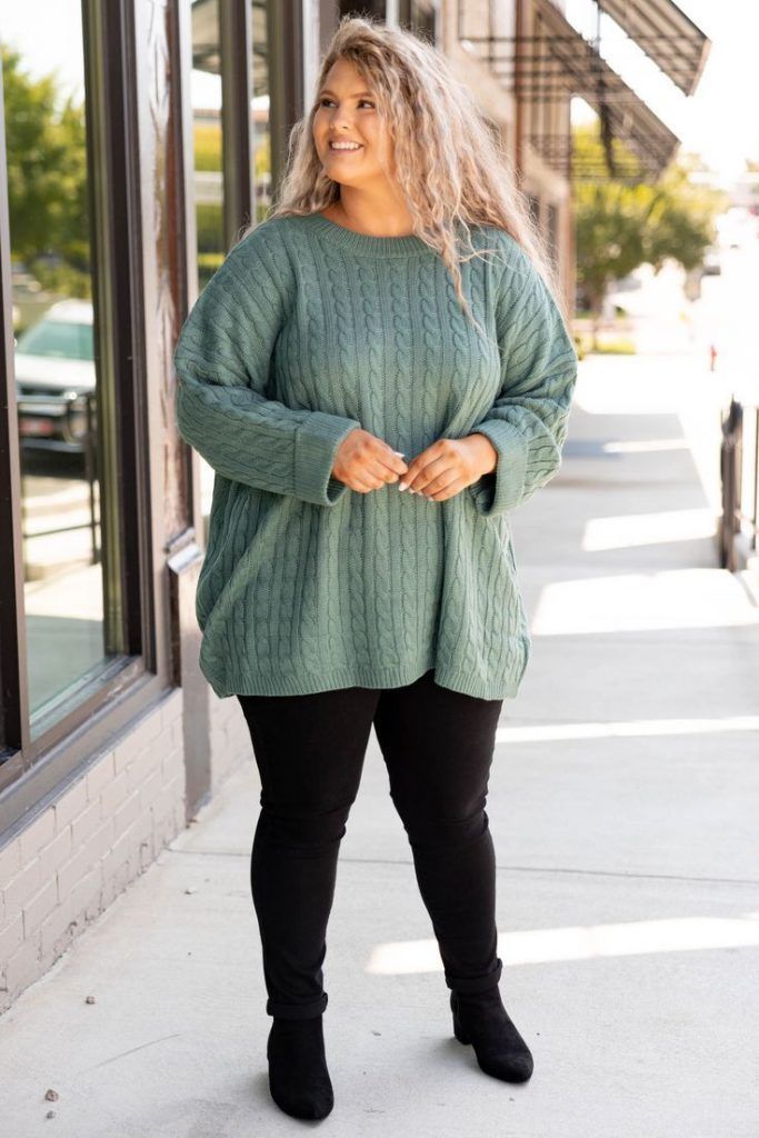 20 Must-Have Plus-Size Sweater Styles for a Fashion-Forward Winter! - 17. Comfy Knit Ponchos 1