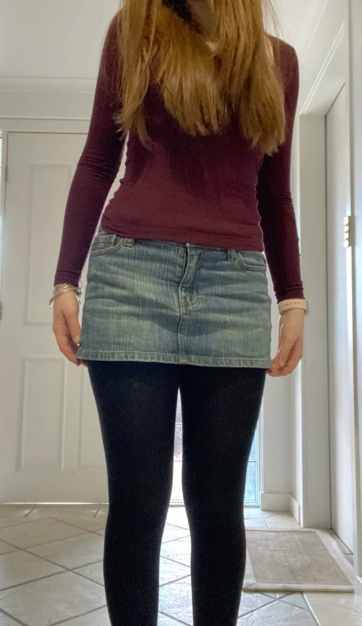 20 Outfit Inspirations: Skirt and Leggings Combinations That Will Wow Everyone! - Edgy and Classy 1