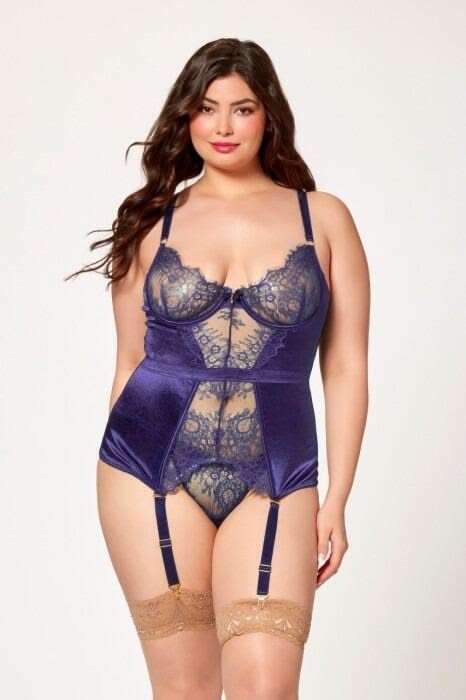 20 Plus Size Lingerie Sets That'll Make You Feel Stunning (You Won't Believe #5!) - 11. Sultry in Blue 1