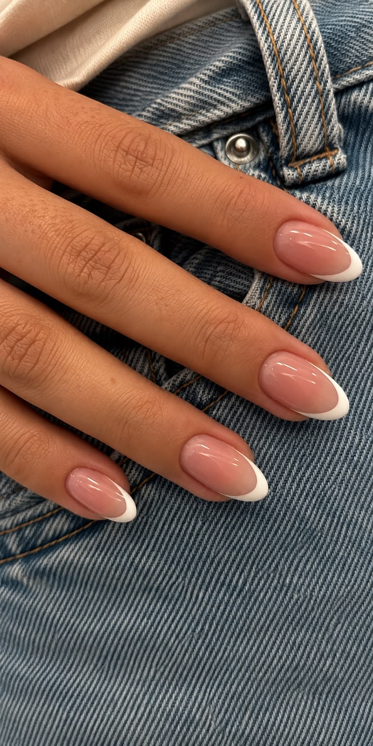 20 Stunning French Tip Nail Designs - Edgy Stiletto French Tips 1