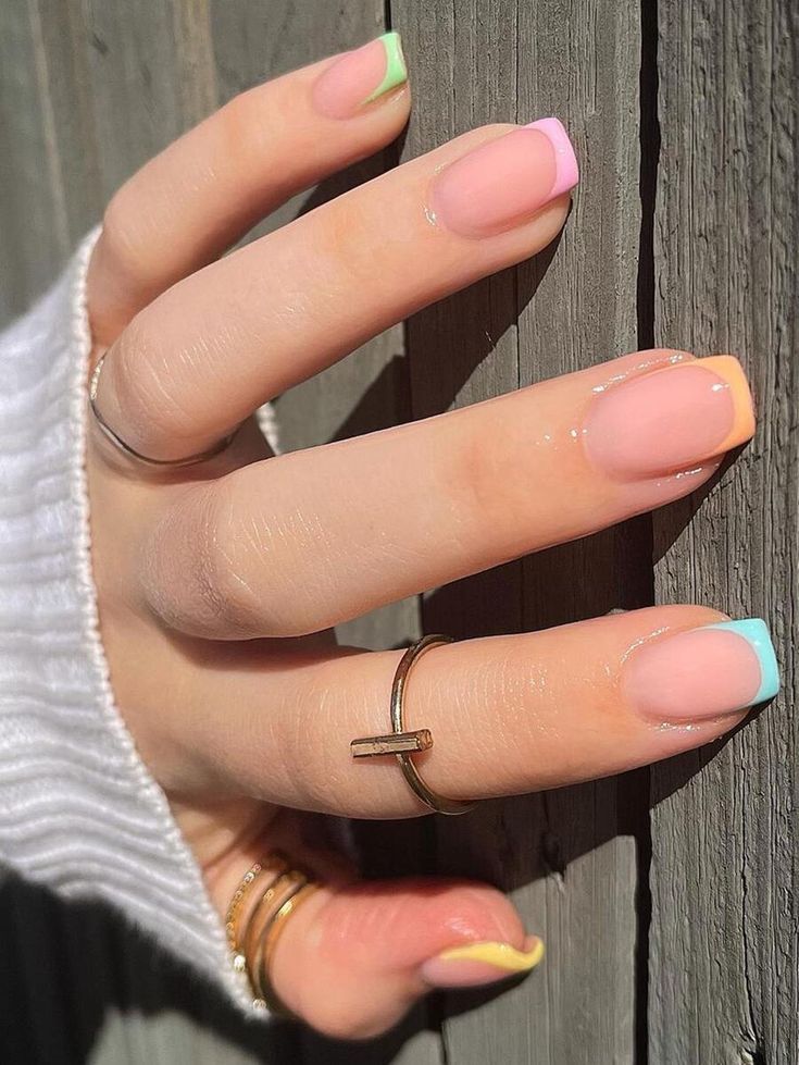 20 Stunning French Tip Nail Designs - Twinkling Star French Tips 1