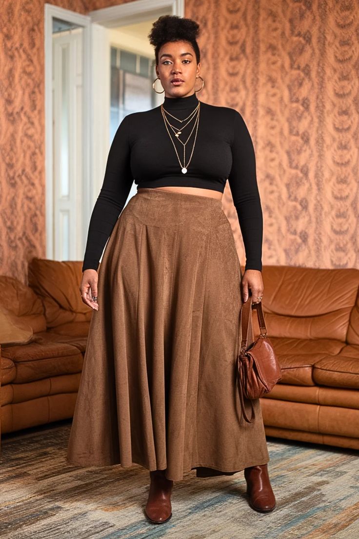 20 Stunning Plus Size Fashion Trends for Fall That Will Have You Turning Heads! - 20. Knit Sets 1