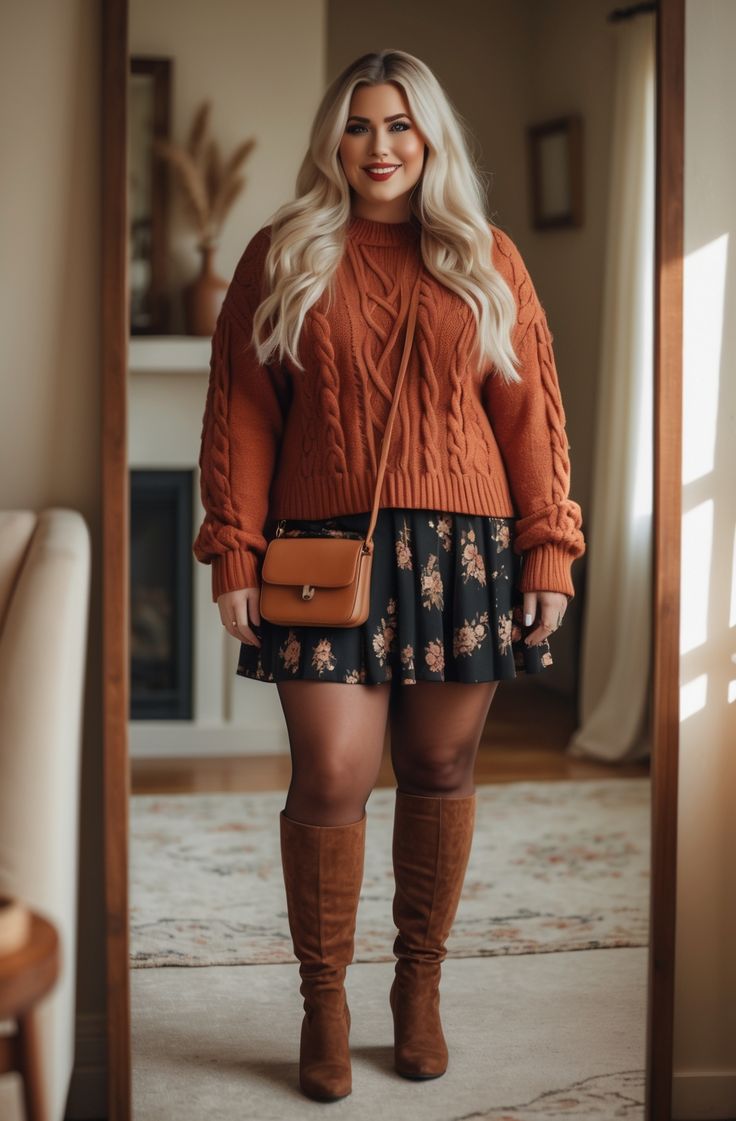 20 Stunning Plus Size Fashion Trends for Fall That Will Have You Turning Heads! - 9. Sweater Dresses 1