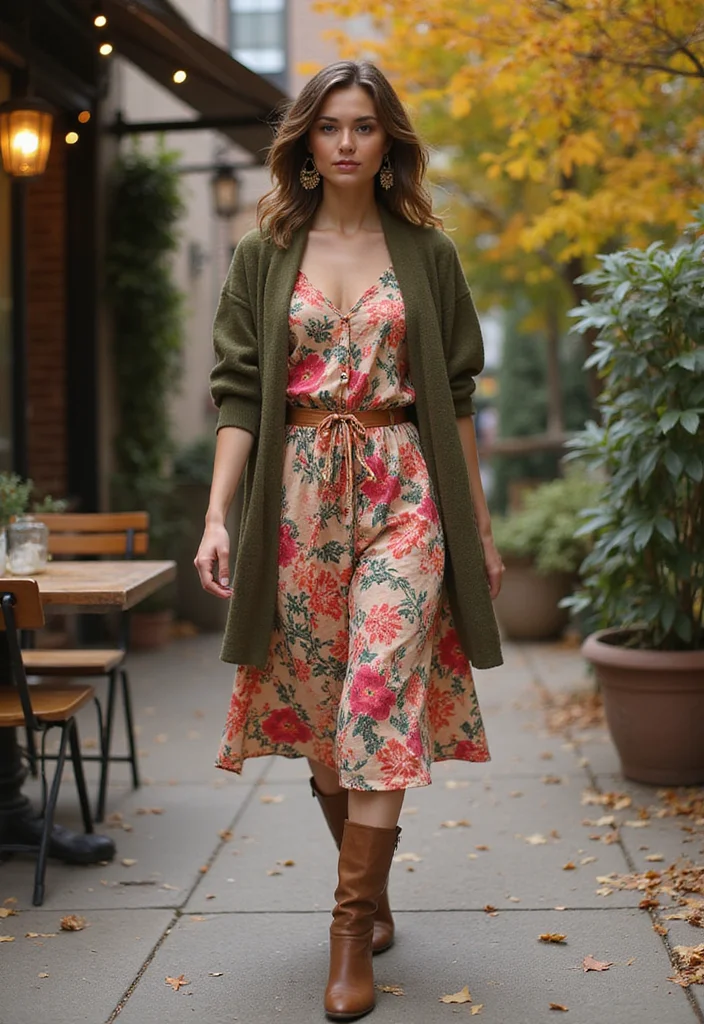 18 Clever Ways to Style Summer Dresses for Fall (You Won't Believe #10!) - 1. Layer with a Cozy Cardigan 1