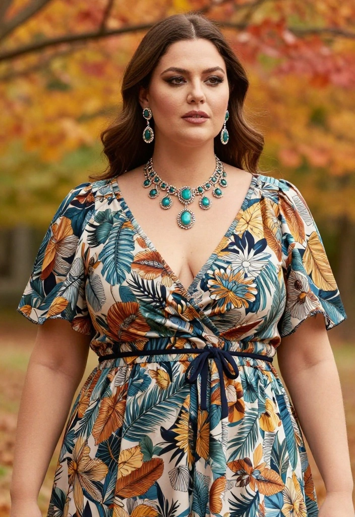 18 Clever Ways to Style Summer Dresses for Fall (You Won't Believe #10!) - 14. Use Statement Jewelry 1