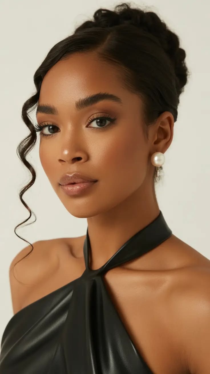 20 Chic Bridesmaid Hairstyles for Black Women (Wait Until You See #12!) - 13. Soft Romantic Waves 1